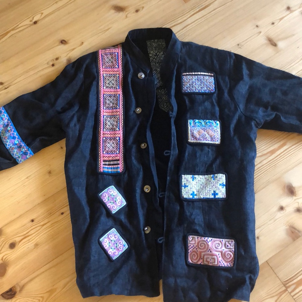Patchwork Hemp Jacket - image 1